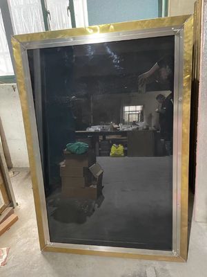 ราคาดี ผนังติดตั้งหน้าต่างป้องกันเงิน อลูมิเนียม 40dB ระเบียงป้องกัน ออนไลน์